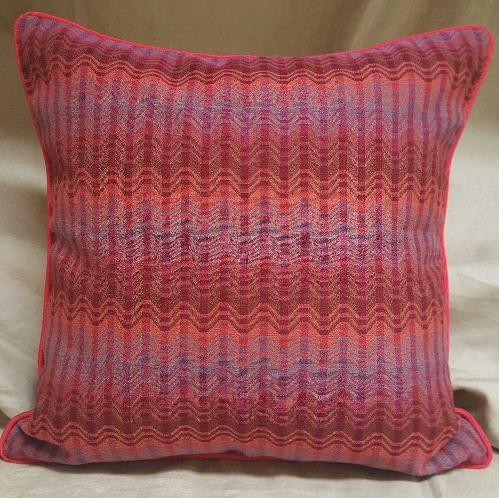 NEW-Pair of Pillow Covers 18"×18"  Orange,Purple